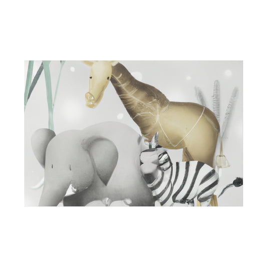 Gwilly the Giraffelephant - Canvas